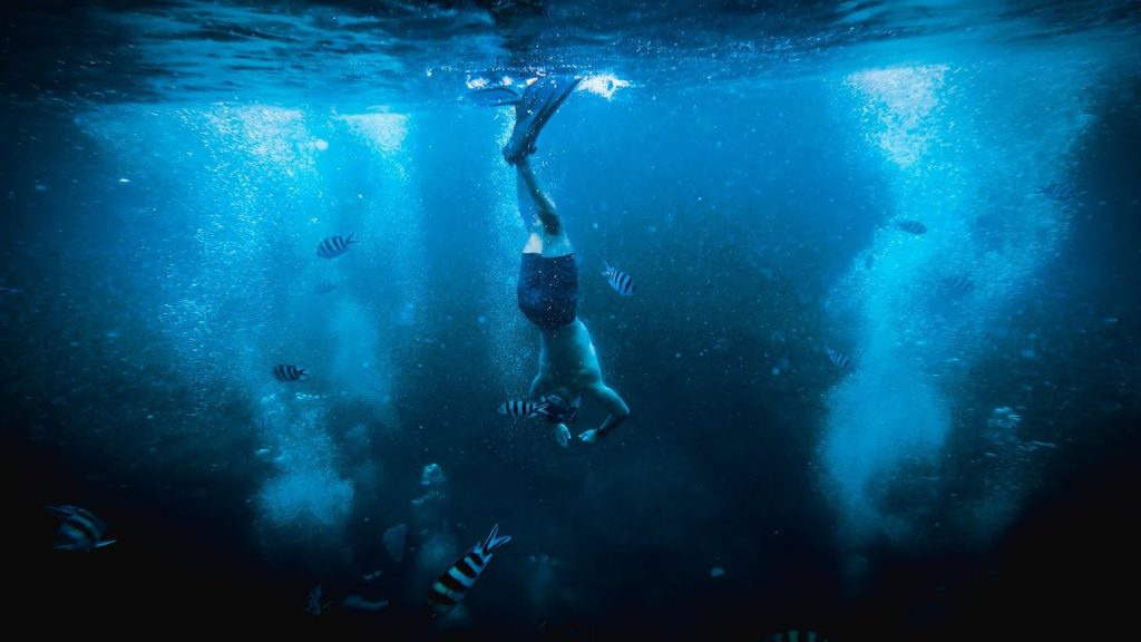 Pacific Ocean Free Diving | Okinawa Japan, Blue Cave | GoPro 8 Black