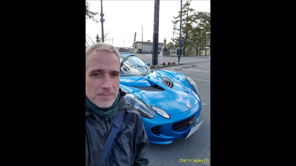 2019-03-24 Okayama: 5. Auf dem Parkplatz beim Kibitsu-Schrein m. 'Lotus Elise S' / Olaf in Japan (3)