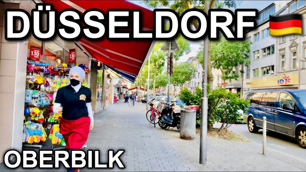 [4K] Walk in Düsseldorf Germany - Urban Oberbilk to Volksgarten Park