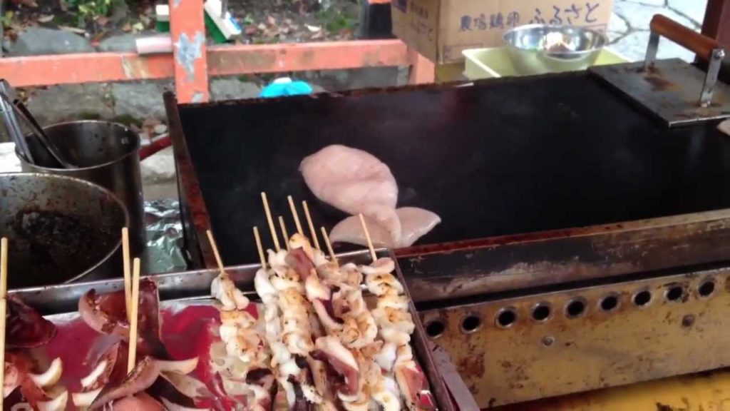 Grilled Squid in Kyoto