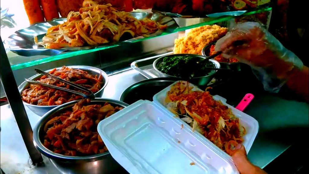 Rainbow and Chicken Sticky Rice in Nha Trang - Vietnam Street Food - Xôi Gà