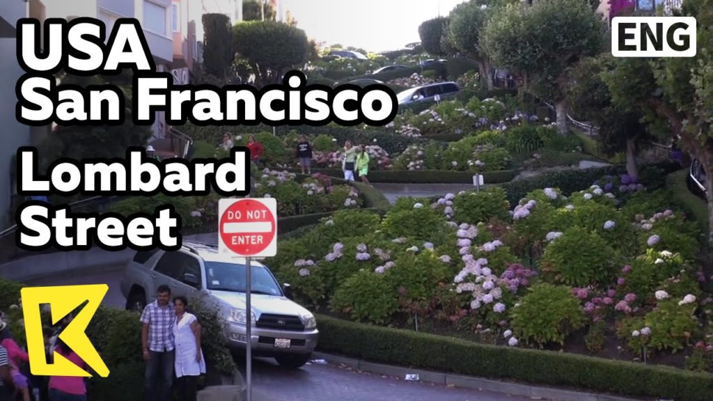 【K】USA Travel-San Francisco[미국 여행-샌프란시스코]세계에서 가장 꼬불꼬불한 길, 롬바르드 꽃길/Lombard Street/California