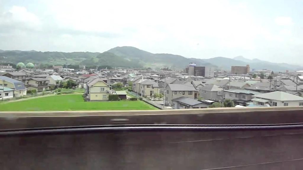 Bullet Train ride through SENDAI, JAPAN 2010