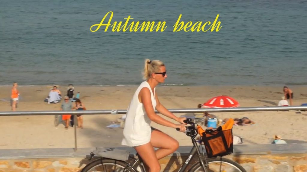 Spain beach, Autumn beach