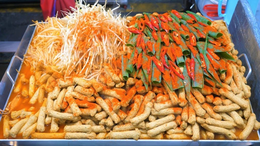 Spicy Fish Cake Stew with Bean Sprouts - Korean Street Food