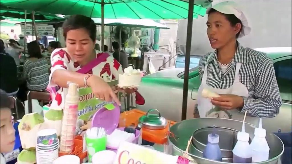 Thai Coconut Dessert - Thailand Street Food