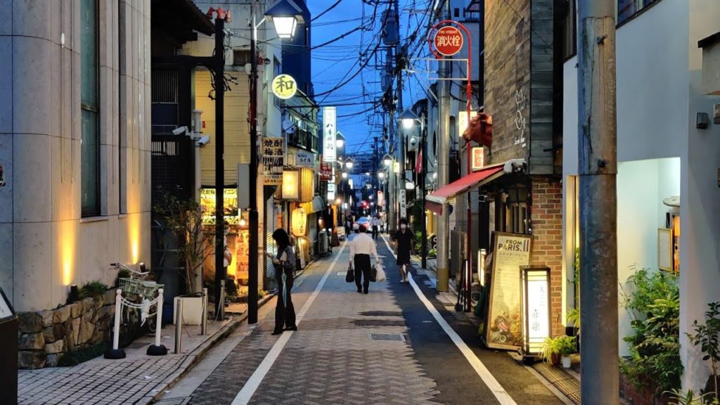 4K Tokyo Walk - Beautiful Evening Walk in Kagurazaka - 神楽坂 - Slow TV
