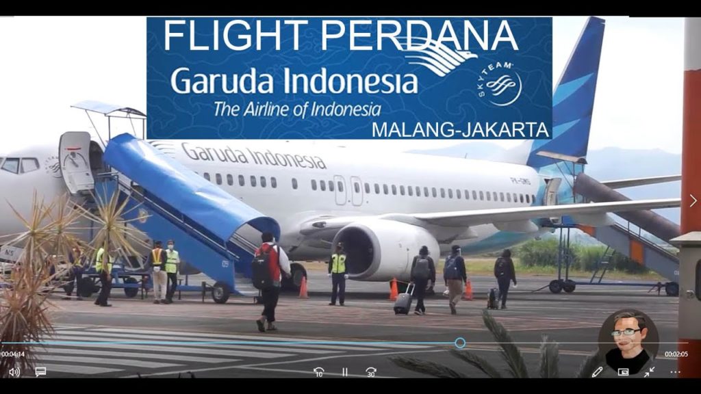 Flight Perdana Garuda Indonesia dari  Malang-Jakarta