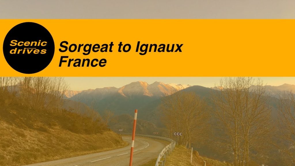 Slow TV. Scenic drives - The road trip quarterly -  Sorgeat to Ignaux in France