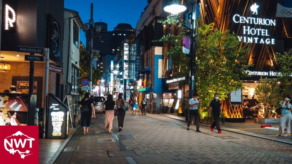 Evening Ride In Tokyo Akasaka And Roppongi 4K July, 2020
