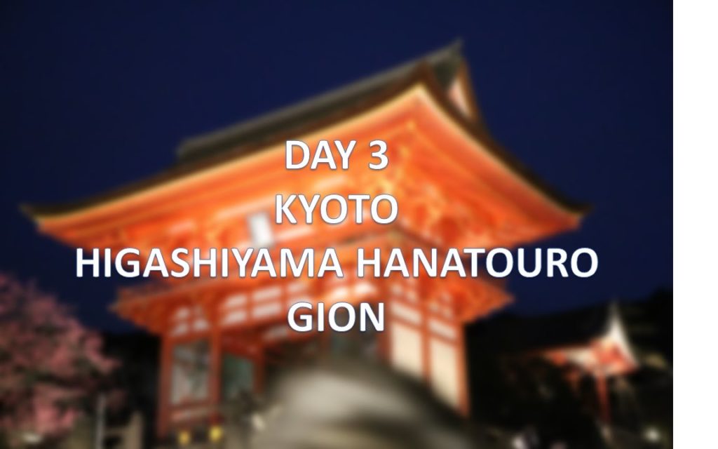 2016 Japan Trip | Day 3| Kyoto | Higashiyama Hanatouro | Gion |