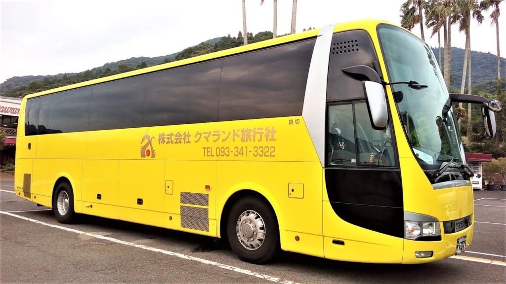 昴交通バス福岡県久山町 指宿を走る Subaru Sightseeing Bus ran in Ibusuki