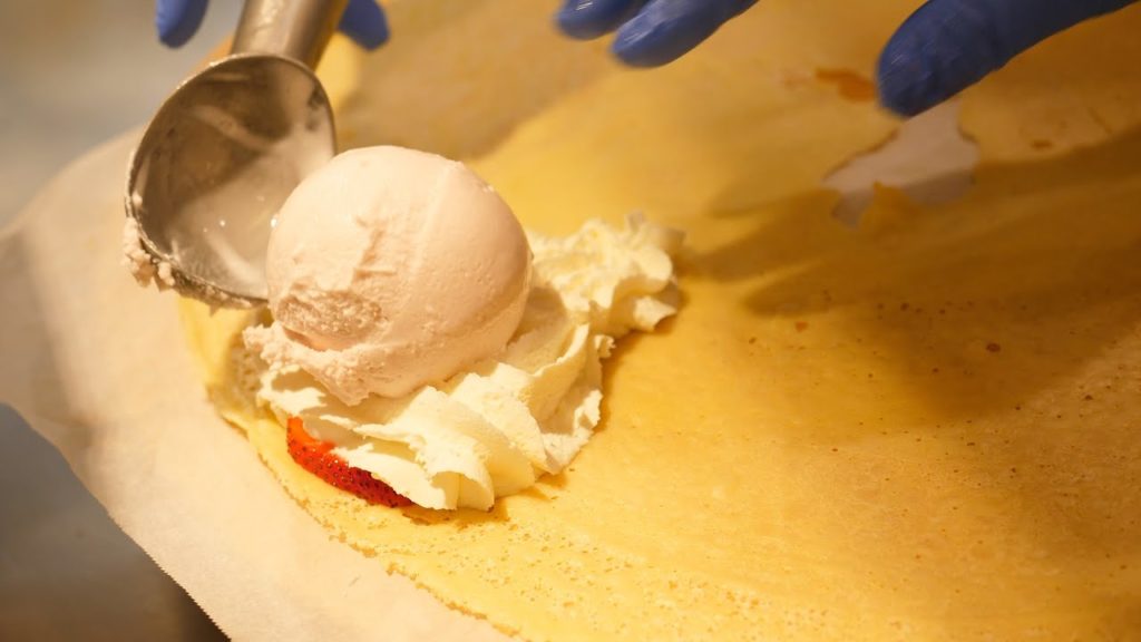 アイスチャンピオンクレープ職人 フルーツパラダイス アイスクリームクレープjapanese street food - creamy crepe compilation Plenty's crepe