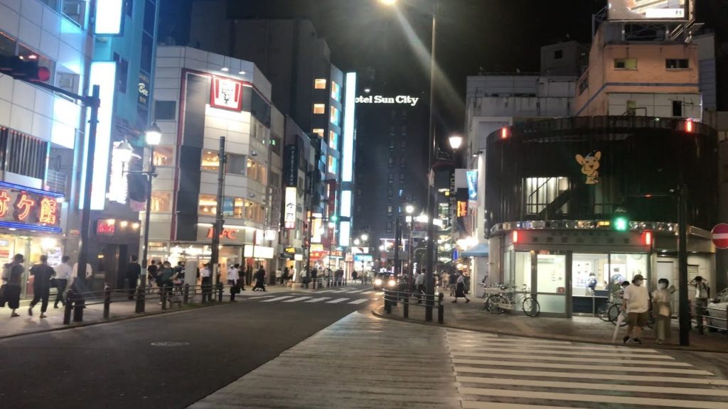 Travel Tokyo Japan - Around Ikebukuro station at night