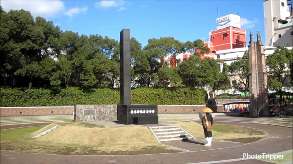 Drummer at hypocenter of atomic bombing at Nagasaki Peace Park, Japan [HD]