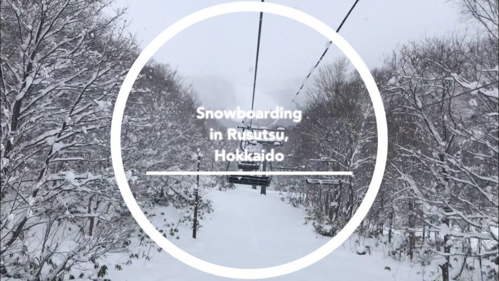 Snowboarding in Rusutsu , Hokkaido