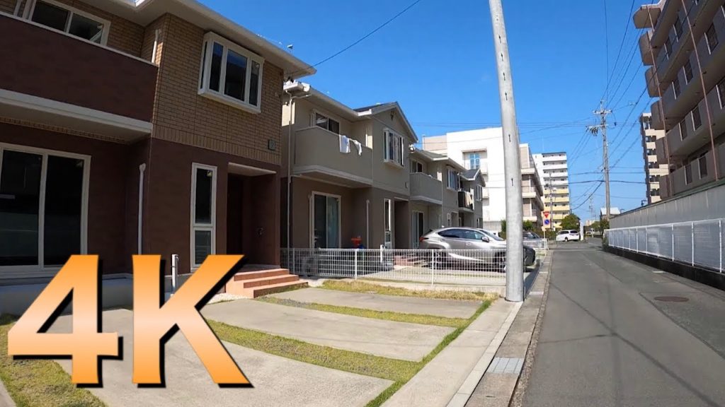 Japan pretty houses of diverse architecture /Walking tour in 4K/house area,may 2020/relaxation time