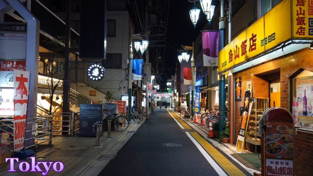 Walking Tokyo Night ✨ HQ 3D Audio🎧 Chitose-karasuyama　Japan