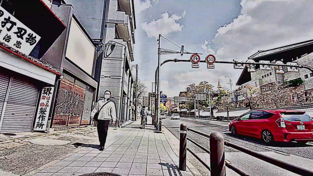 大阪・逢坂～一心寺～四天王寺 (自転車)　biking in Osaka, Japan