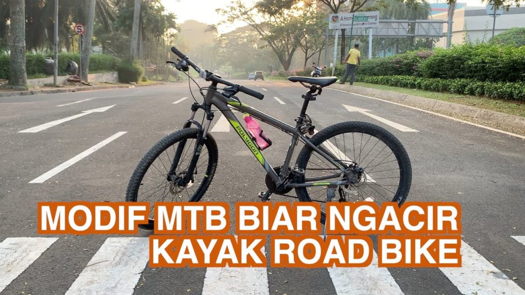 GANTI BAN SEPEDA GUNUNG POLYGON JADI HYBRID ROAD BIKE - VLOG SEPEDA #2