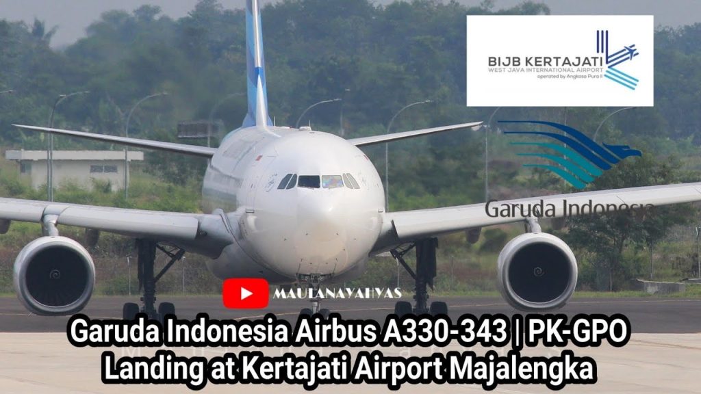 Garuda Indonesia Airbus A330 | PK-GPO | Landing at Kertajati Airport Majalengka West Java