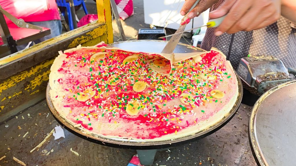 Indonesian Creamy Crepes With Various Toppings - Indonesian Street Food