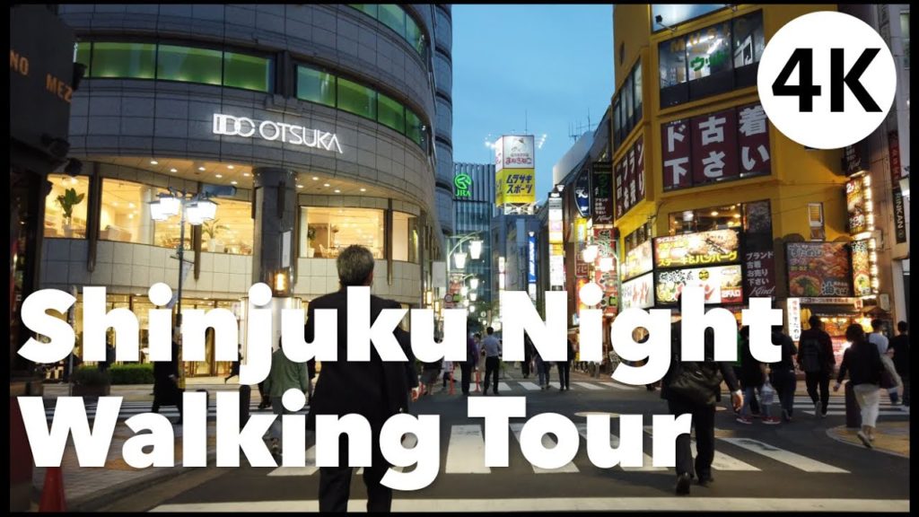 [4K] -新宿- Shinjuku City Night Walking Tour by OSMO POCKET - 新宿夜の散歩