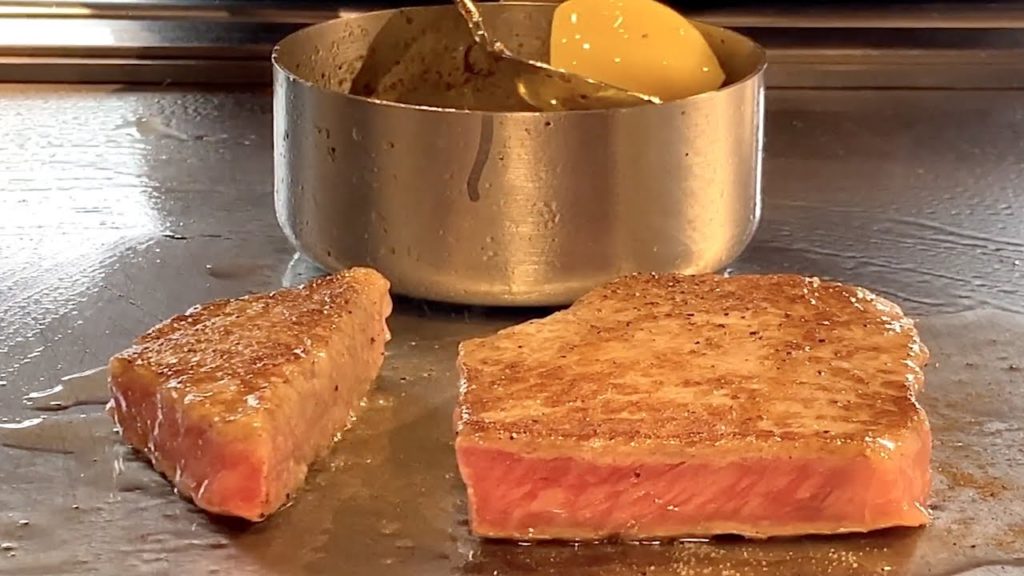 Ozaki Wagyu Teppanyaki Osaka in Japan - Gin - 宮崎尾崎牛 鉄板焼き 吟 大阪
