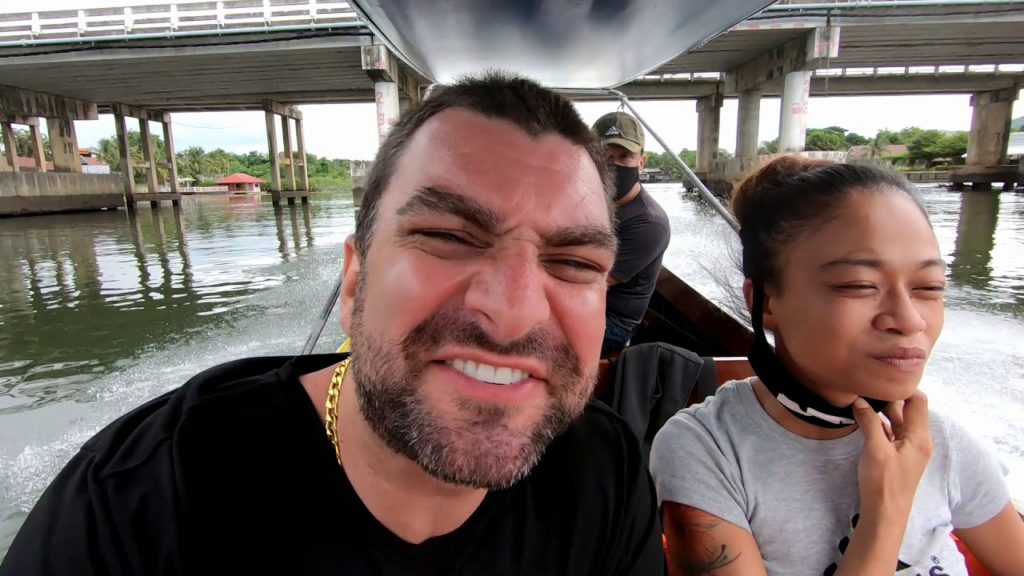 Longtail Riverboat & Eating Bugs With Thai Girl Kanchanaburi Thailand