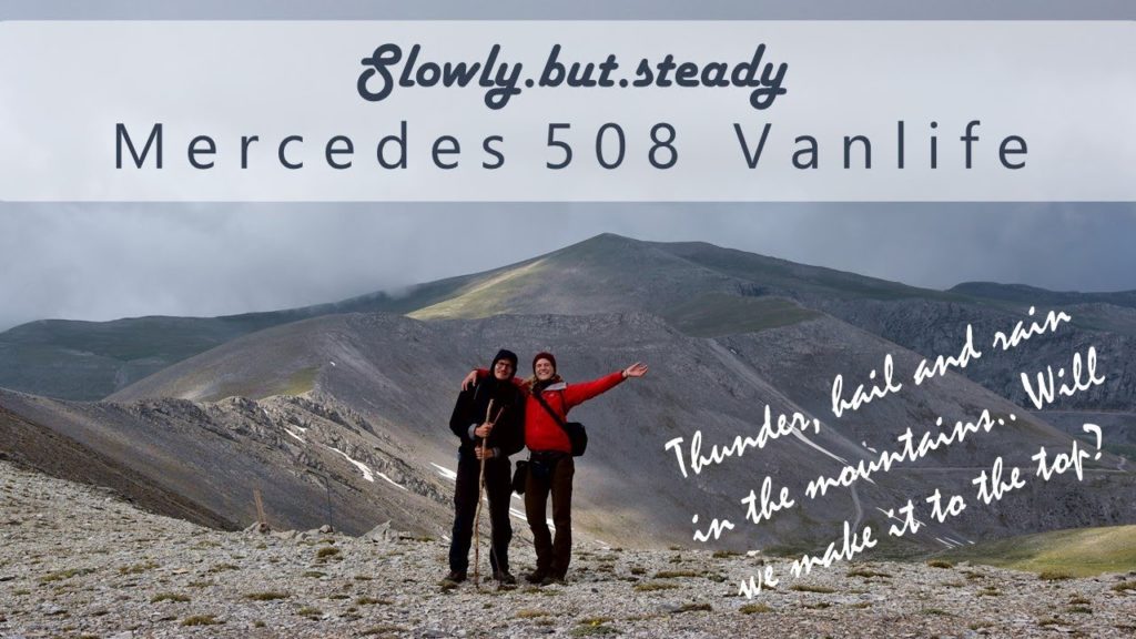 Mercedes 508 Vanlife - Thunder, hail and rain in the mountains.. Will we make it to the top?