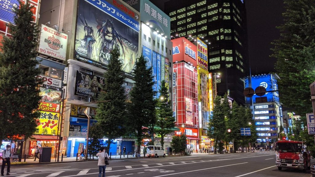 【Akihabara,Tokyo】Walking at night #4K #FimiPalm #ASMR