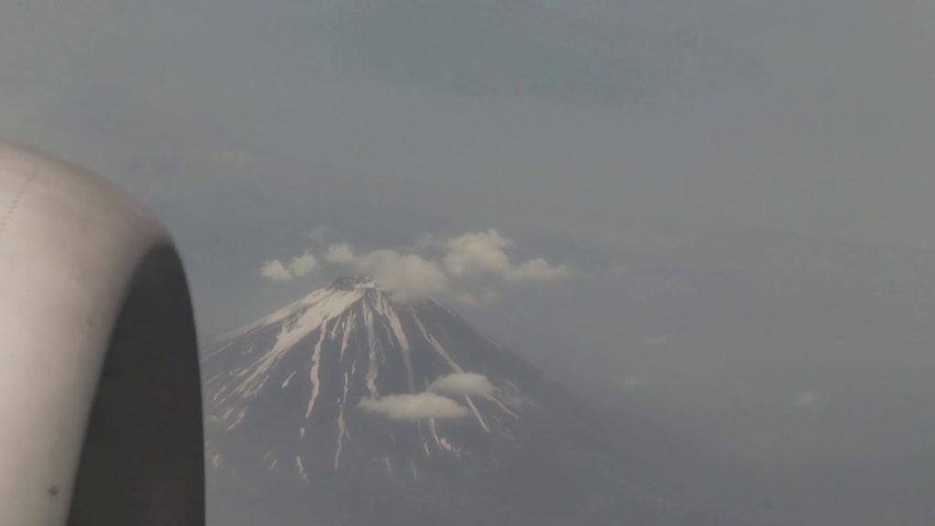 Stunning Mount Fuji , Tokyo, Japan from plane: AIR India - Tokyo to Delhi (first international trip)