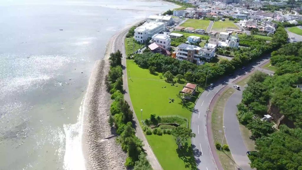 DJI Phantom 4 Drone Video at Comprehensive Park,  Okinawa, Japan