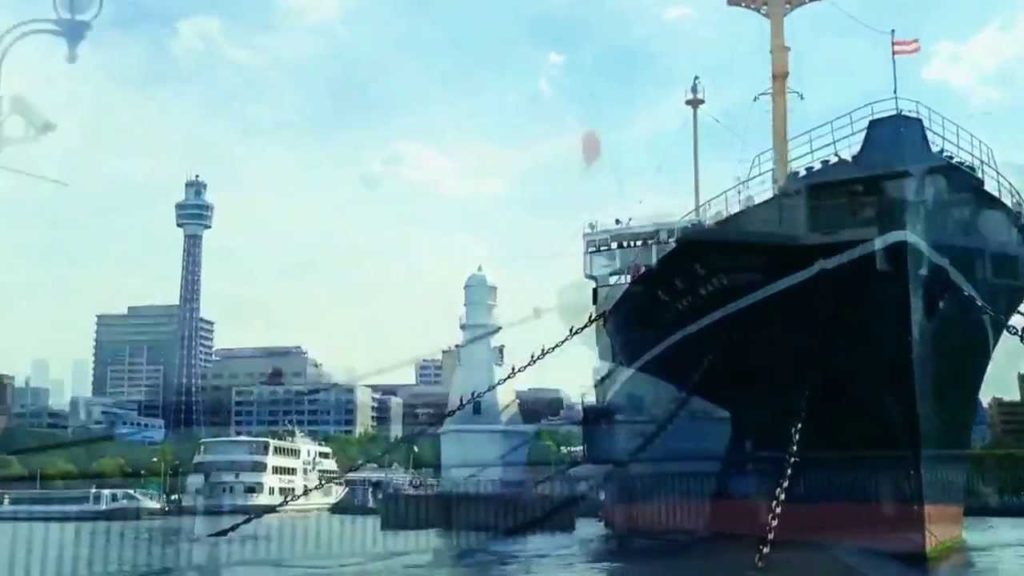 cruise on port of Yokohama