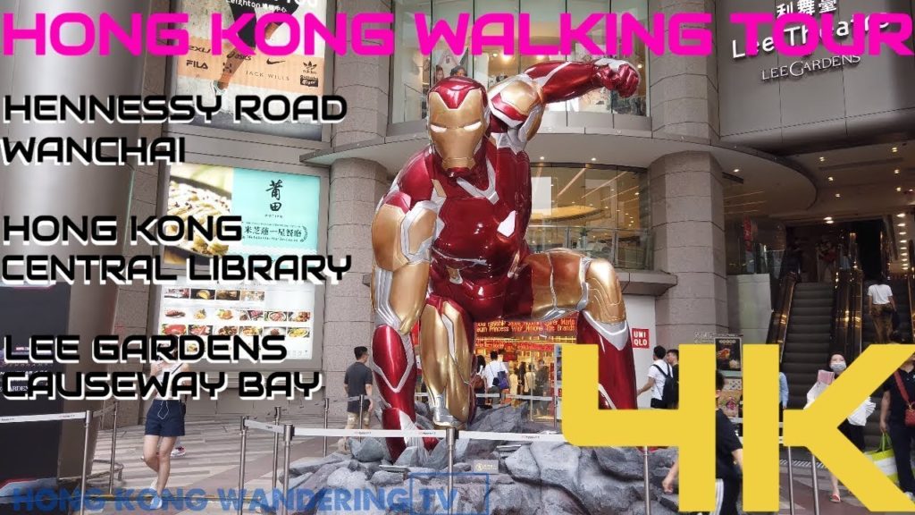 ULTRA HD 4K HONG KONG WALKING TOUR - HENNESSY ROAD WANCHAI | CAUSEWAY BAY |WANCHAI