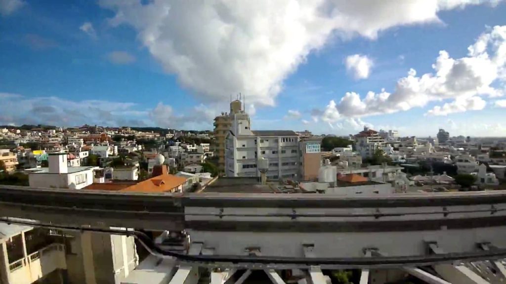 Shot on Qlippie / Monorail, joy of ride, Okinawa, Japan