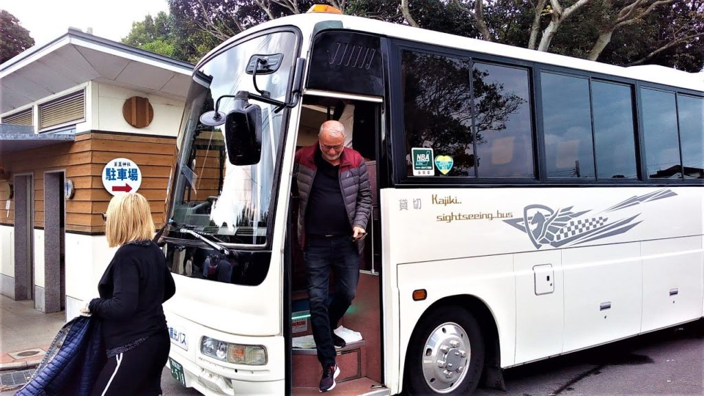 加治木観光バス鹿児島県姶良市 指宿を走る Kajiki Sightseeing Bus ran in Ibusuki