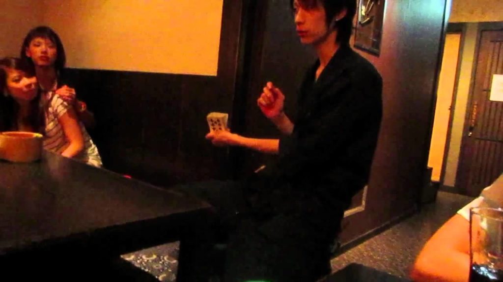 Magic trick at Ninja restaurant in Kumamoto