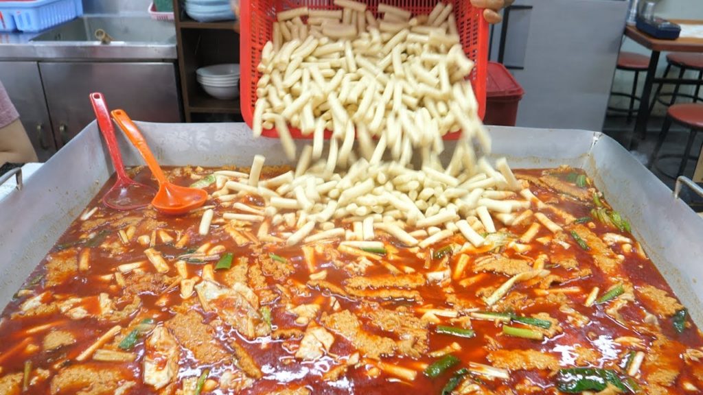 Koresn Popular Snacks, Spicy Rice Cake, Tteokbokki - Korean Street Food in Daegu