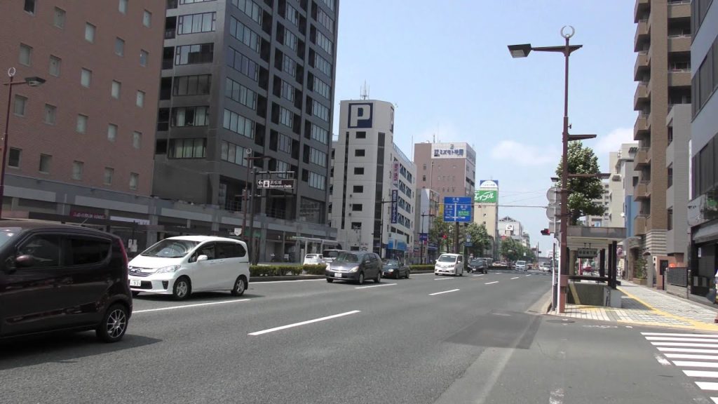 【４K】アキーラさん散策⑧静岡県・浜松市・市街地（中田島街道）Hamamatsu-city in Japan