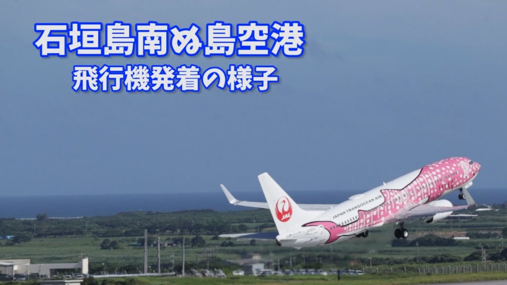 石垣島南ぬ島空港 飛行機発着の様子 石垣島南ぬ島空港 飛行機発着の様子