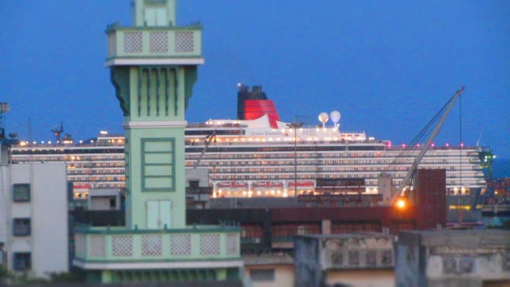 Cruise ship Queen Elizabeth departs Chennai