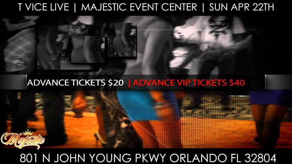 T-VICE LIVE | APRIL 22ND | AT MAJESTIC EVENT CENTER