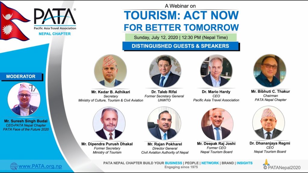 Webinar on "Tourism: Act Now for Better Tomorrow"