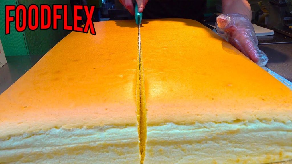 ​SUB) 대왕 카스테라 자르기, 대구 서문시장, 카스테라, giant castella cutting skill, Sponge Cake, korean street food