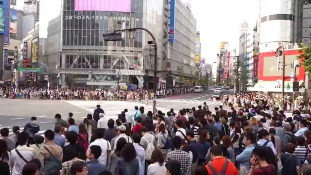 Shibuya Crossing In Tokyo.