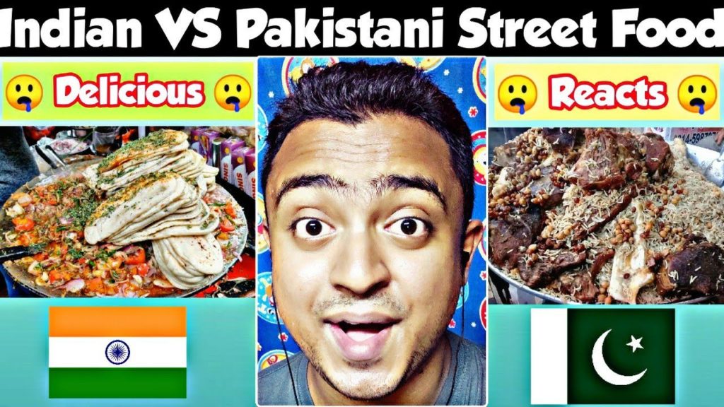 Indian Street Food VS Pakistani Street Food | REACTION | Chole Kulche VS Peshawar Ziyka Chawal