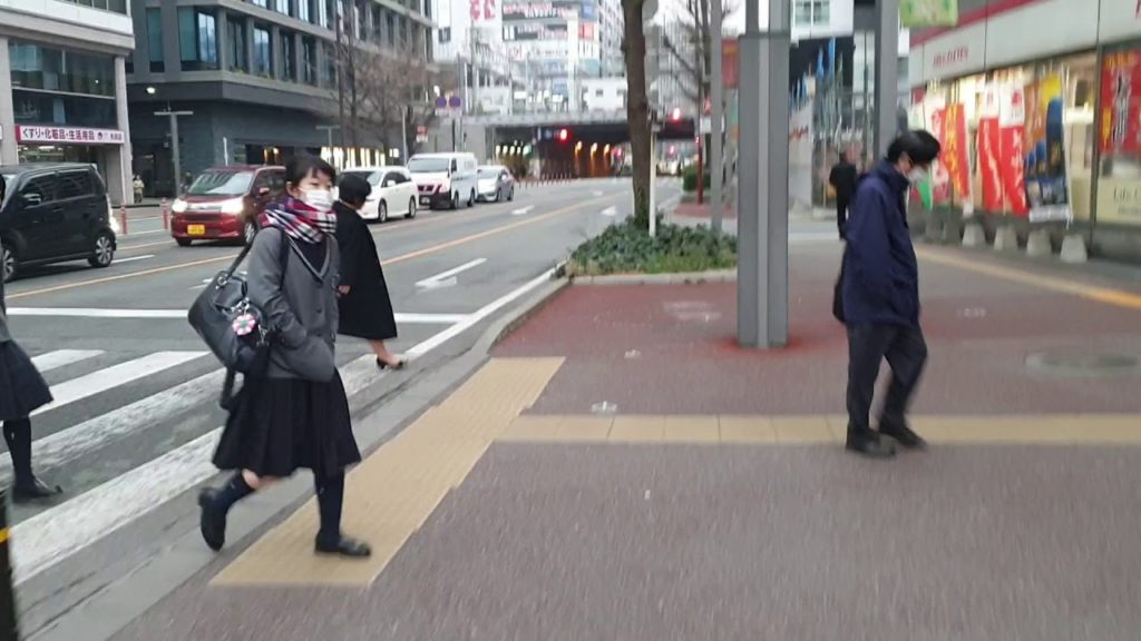 Walking from a Sumiyoshi 7/11 to Hakata Station McDonald's in Fukuoka