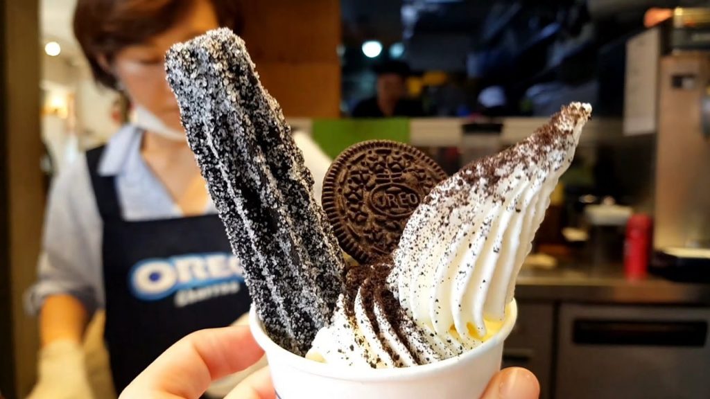 오레오 츄러스 아이스크림 Oreo Churros Icecream, Fried Churros, オレオチュロス - Korean Street Food 길거리음식 디저트 맛집