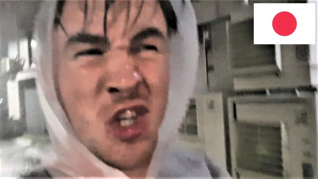 Crazy rain in Osaka, Japan